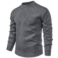 Herren Strickpullover mit modernem Rautenmuster