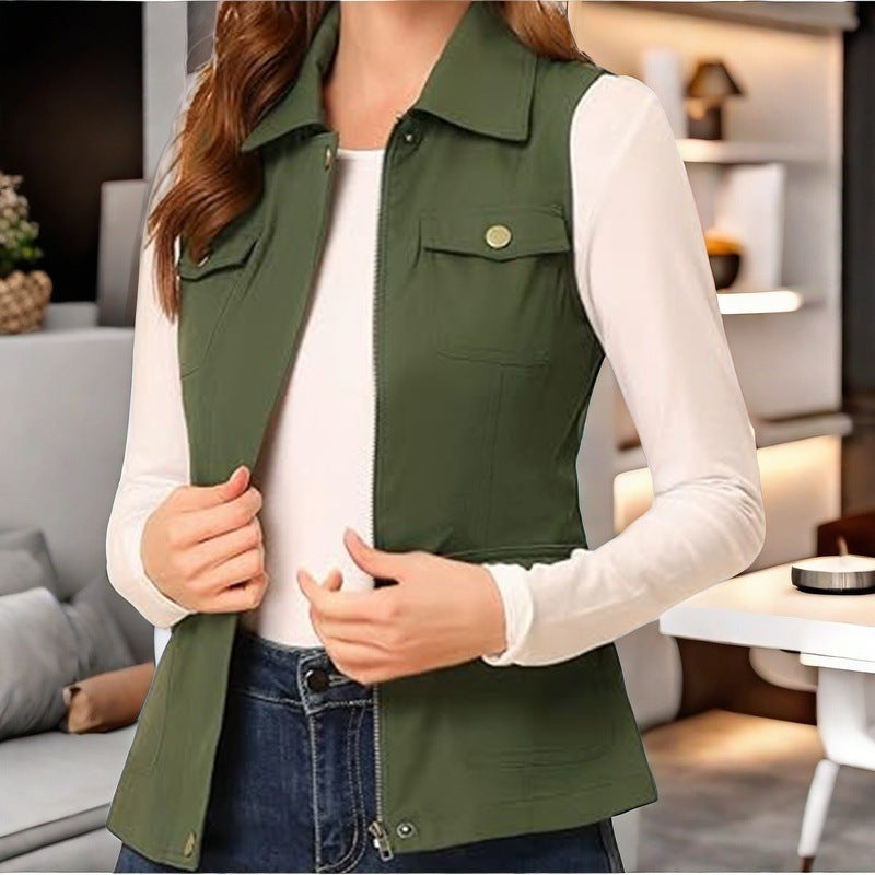 Damen Outdoor-Style Steppweste mit praktischen Taschen R&B
