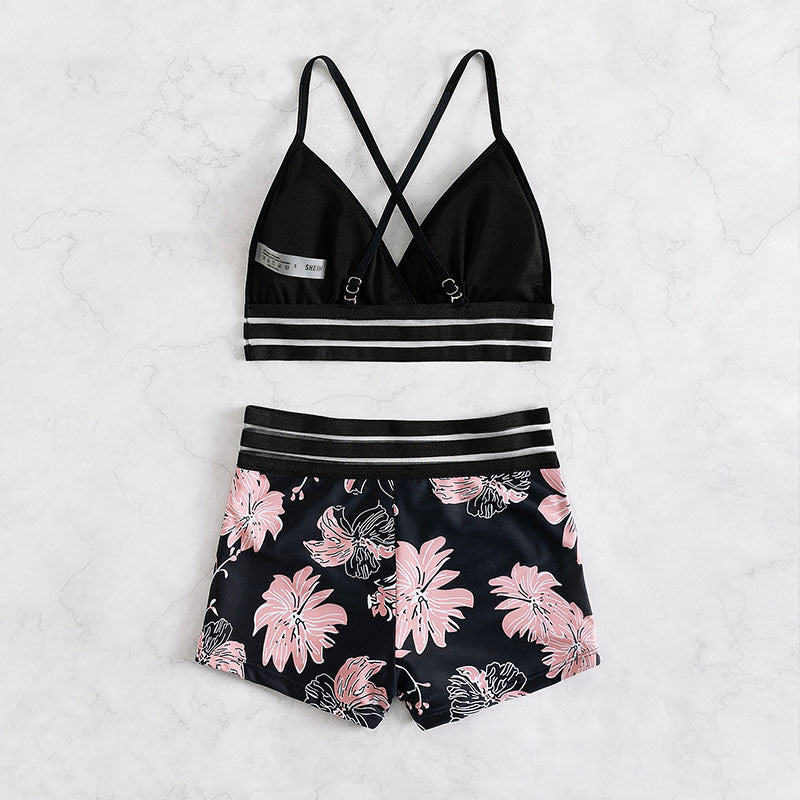 Damen Hochwertiger Bikini mit floralem Muster