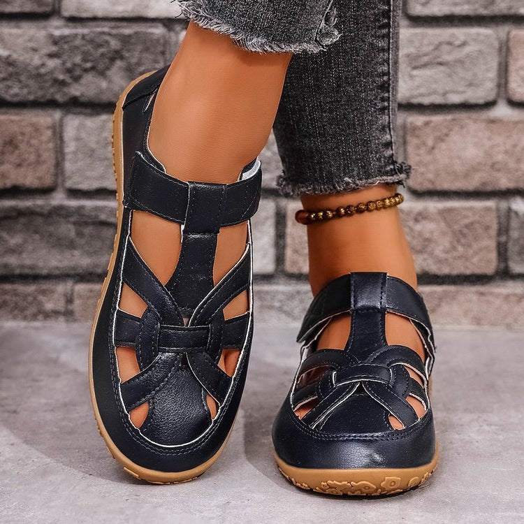 Damen Komfortable Freizeitschuhe mit verstellbarem Riemen R&B