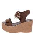 Damen Wedge-Sandalen mit verstellbaren Schnallen und rutschfester Sohle R&B