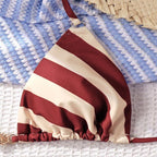 Damen Triangel-Bikini mit gestricktem Detail und eleganten Once-Wave-Trägern R&B