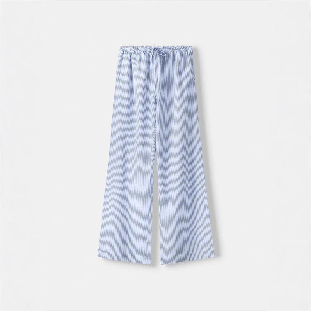 Damen Luftige Palazzo-Hose mit gemustertem Design R&B