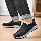 Damen Komfortable Leder Slipper mit atmungsaktiven Perforationen R&B