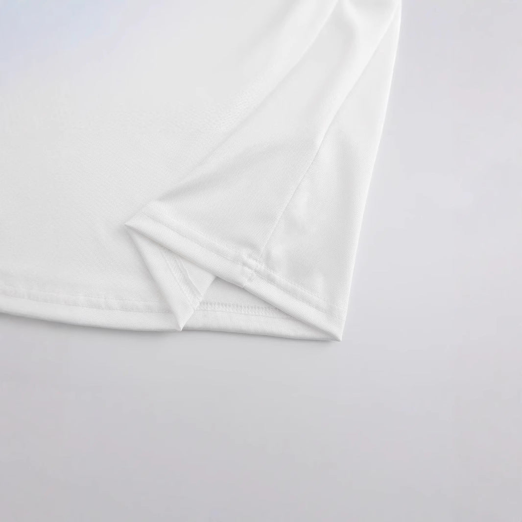 Damen Crop-Shirt mit kreativem Cowboy-Statement R&B