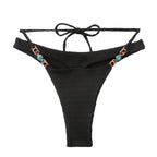 Damen Hochgeschnittenes Bikini-Unterteil mit dekorativen Akzenten R&B
