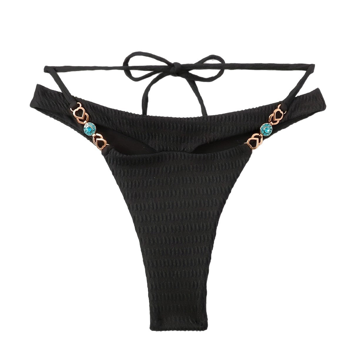 Damen Hochgeschnittenes Bikini-Unterteil mit dekorativen Akzenten R&B