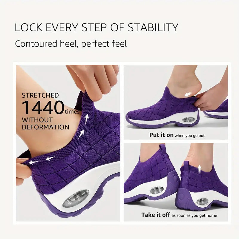 Damen Komfortable Slip-On Sneakers mit innovativer Luftpolstertechnologie R&B