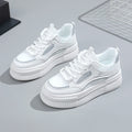 Damen modische Plateausneaker mit atmungsaktiver Oberflächenstruktur R&B