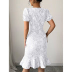 Damen Etuikleid mit floralen Stickereien R&B