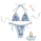 Damen Triangel-Bikini mit raffinierten Schnürdetails R&B