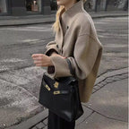 Damen Oversized Wolljacke im modernen Stil R&B