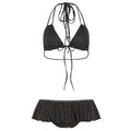 Damen Bikini Set mit rüschenartigem Höschen und verspieltem Punkte-Muster R&B