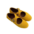 Damen Ballerinas mit elegantem Schnallenakzent und weich gepolsterter Innensohle R&B