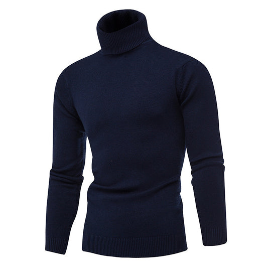 Herren Strickpullover mit hohem Kragen R&B