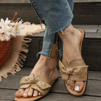 Damen Komfortable Mules mit elegantem Schleifendetail R&B