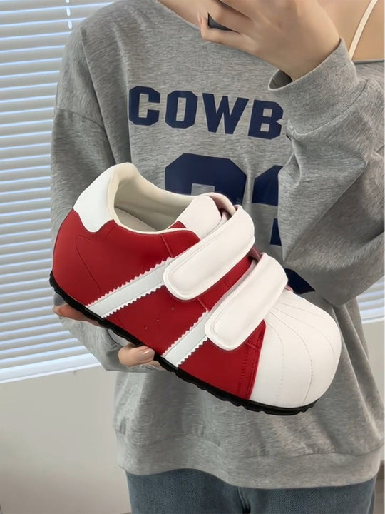 Damen Sportliche Sneaker mit verstellbarem Klettverschluss und gepolsterter Innensohle R&B