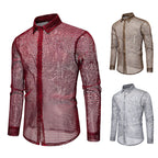 Herren Mesh-Hemd aus hochwertigem Material mit innovativem Design