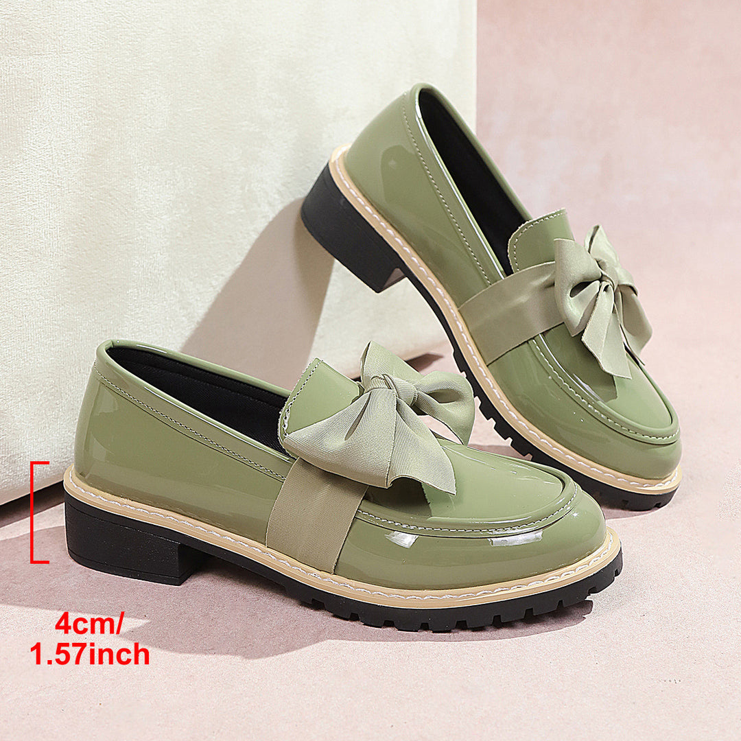 Damen Ballerina-Schuhe mit dekorativen Schleifen und rutschfester Sohle R&B