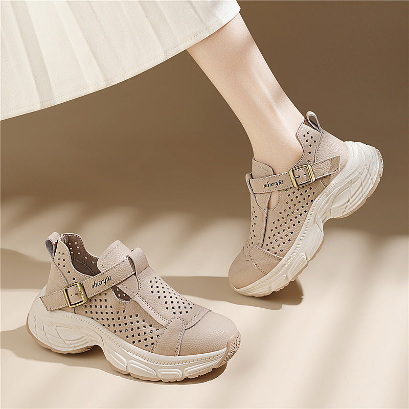 Damen Atmungsaktive Komfort-Sandalen mit verstellbarem Riemen und rutschfester Sohle R&B