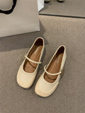 Damen elegante Mary Jane Ballerinas mit modischem Riemchen und bequemer Innenpolsterung R&B
