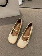 Damen elegante Mary Jane Ballerinas mit modischem Riemchen und bequemer Innenpolsterung R&B