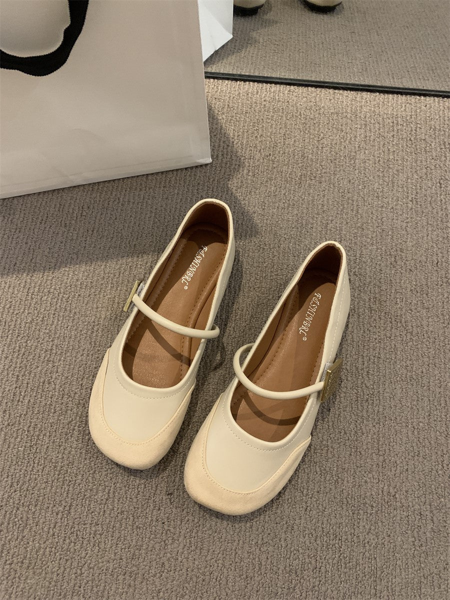 Damen elegante Mary Jane Ballerinas mit modischem Riemchen und bequemer Innenpolsterung R&B
