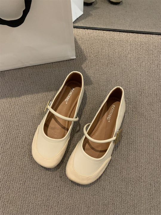 Damen elegante Mary Jane Ballerinas mit modischem Riemchen und bequemer Innenpolsterung R&B