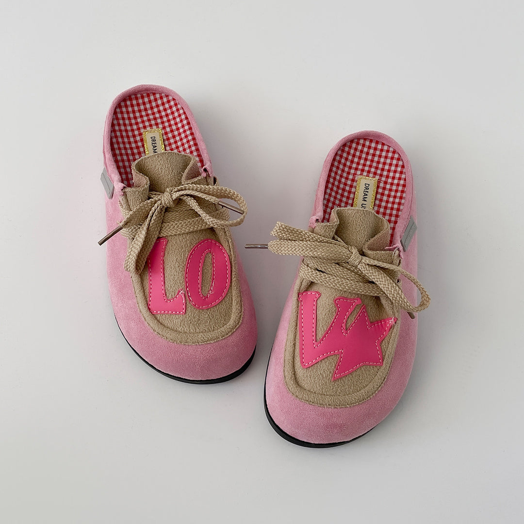 Damen modische Schnürschuhe mit ausgefallenem LOVE-Design R&B