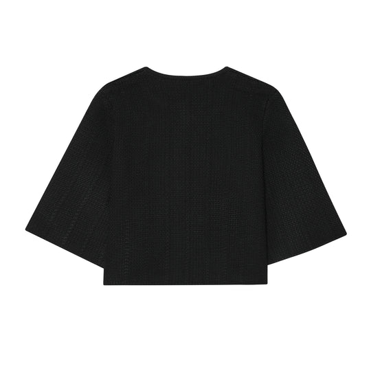 Damen elegante Strickjacke mit dekorativem Knopf R&B
