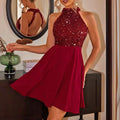 R&B | Sinnliche Slim Fit Halter Mini Kleid