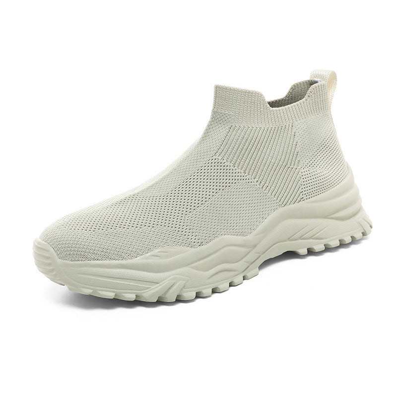 Damen Strick-Sneaker mit atmungsaktiver Sohle und rutschfester Laufsohle R&B