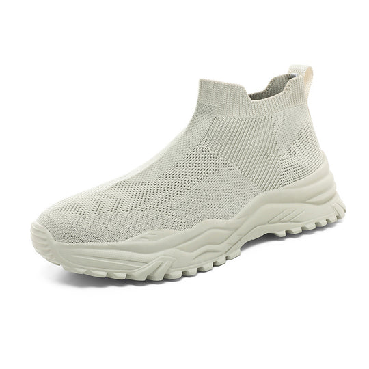 Damen Strick-Sneaker mit atmungsaktiver Sohle und rutschfester Laufsohle R&B