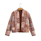 Damen nan gesteppte Patchwork Kimono-Jacke mit aufgesetzten Taschen R&B