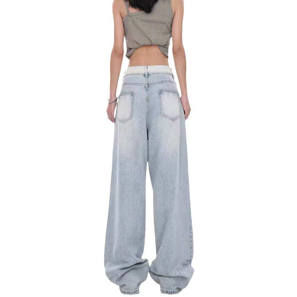 Damen weite Jeanshose im lässigen Urban-Style mit unverwechselbarem Vintage-Charakter R&B