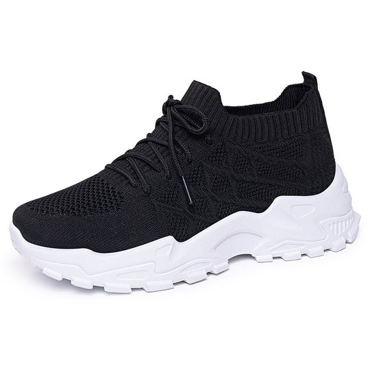 Damen Sportliche Sneakers mit atmungsaktivem Strickdesign R&B