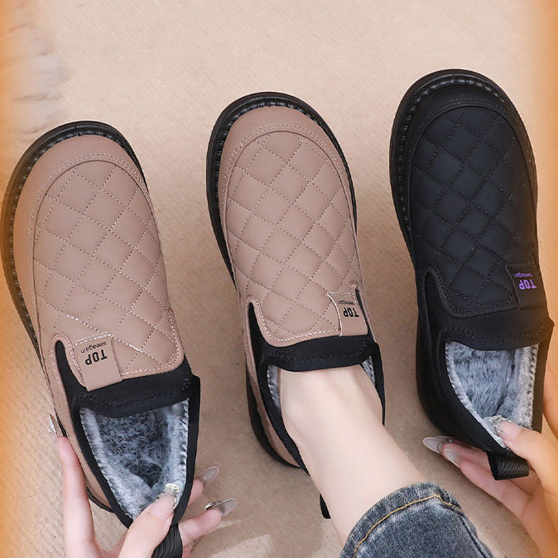 Damen Bequeme und warme Hausschuhe mit rutschfester Sohle R&B