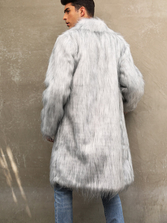 Herren Langhaarmantel R&B