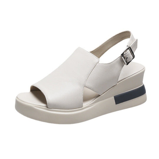 Damen modische Wedge-Sandalen mit verstellbarem Riemen und ergonomischer Fußbettgestaltung R&B