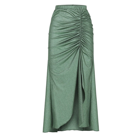 Damen Badeanzug mit raffinierten Drapierungen und eleganten Goldakzenten R&B