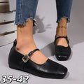 Damen Ballerinas mit elegantem Riemchen und verstellbarem Schnallenverschluss R&B