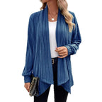Damen angesagte Strickjacke mit strukturiertem Design und offenem Schnitt R&B