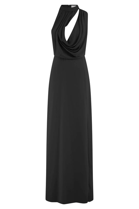 Damen Elegantes Maxi-Kleid mit drapiertem Oberteil R&B