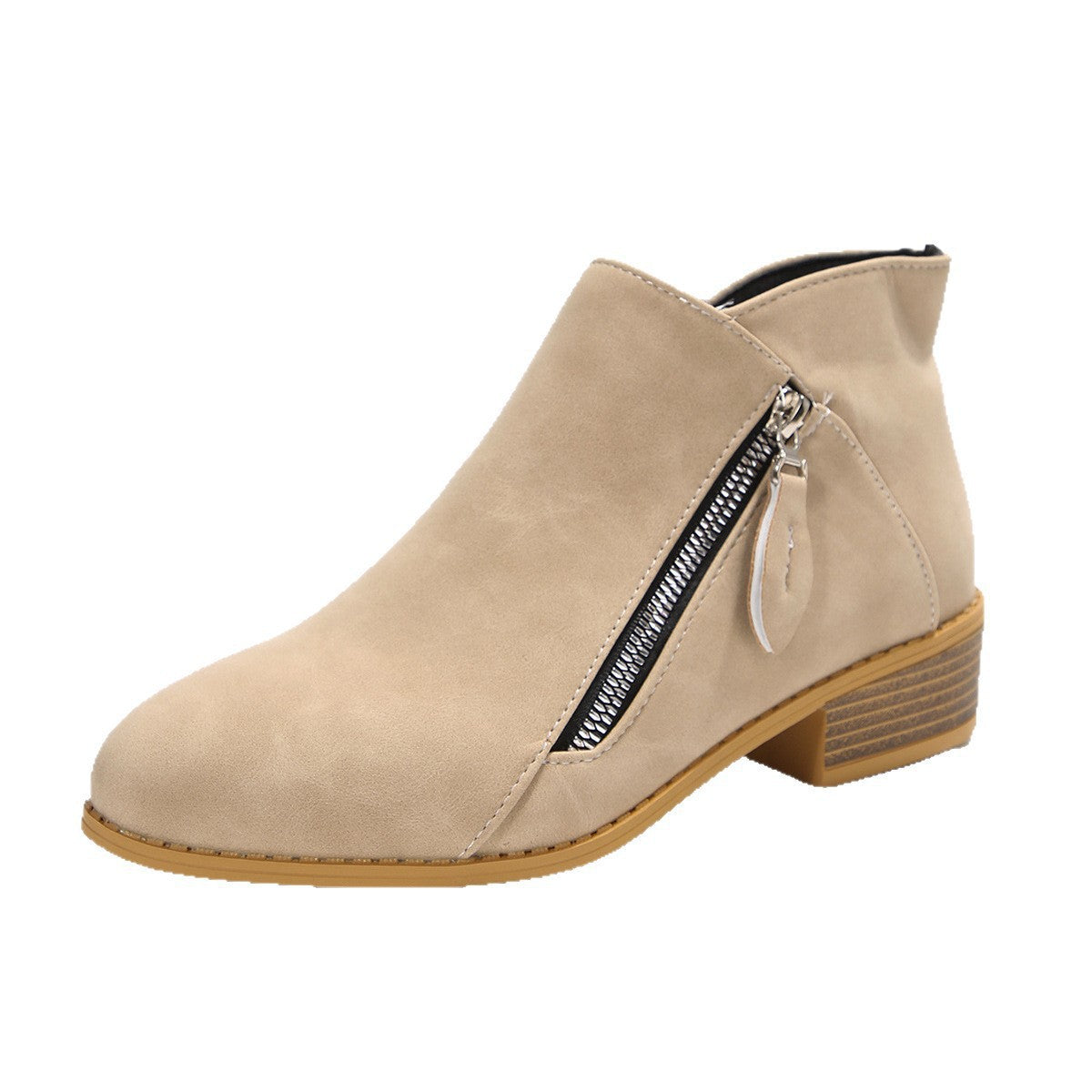 Damen Stiefeletten mit elegantem Reißverschluss und komfortablem Blockabsatz R&B