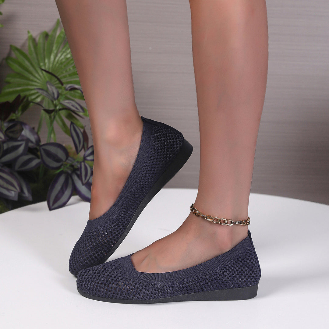 Damen Ballerinas aus atmungsaktivem Netzmaterial R&B