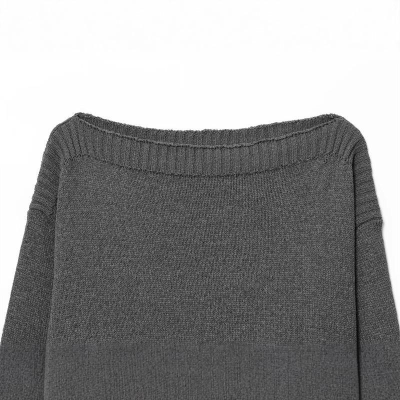 Damen kuscheliger Strickpullover mit weitem Schnitt und Rippbündchen R&B