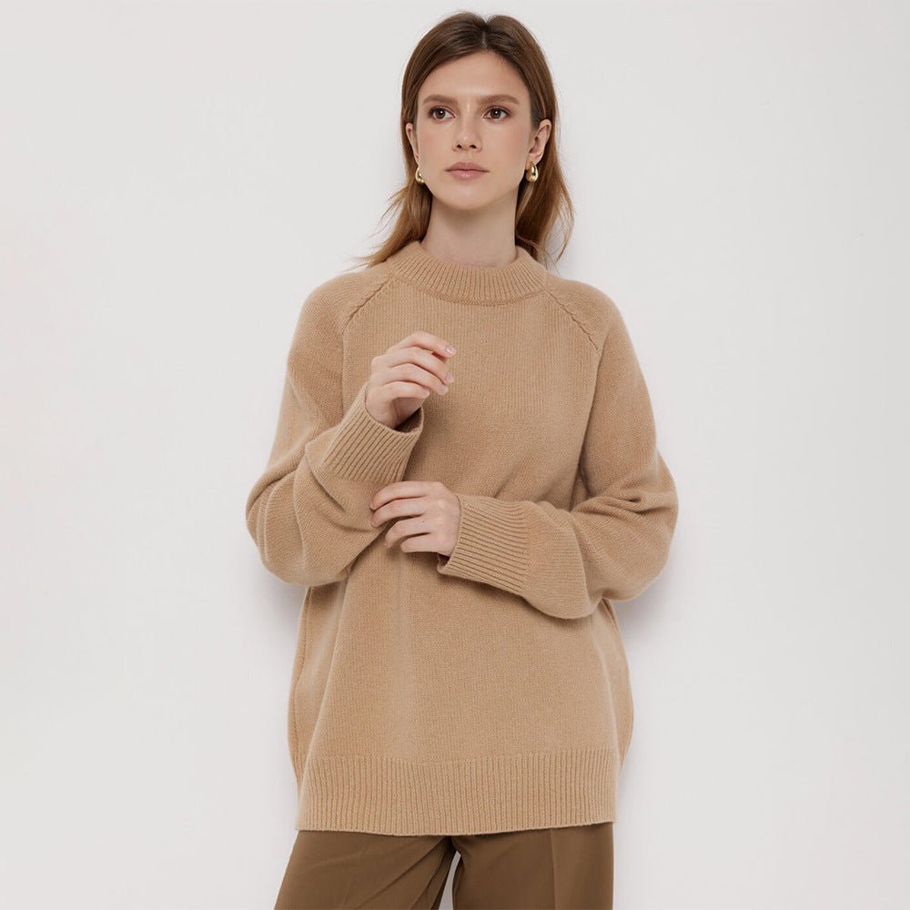 Damen lockerer Feinstrickpullover R&B