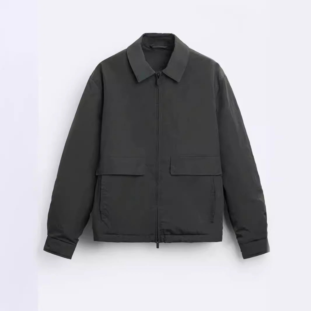 Herren lässige Jacke mit praktischen Taschen und modernem Schnitt R&B
