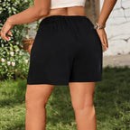 Damen Chice und bequeme Shorts mit Knopfdetails und seitlichen Taschen R&B
