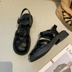 Damen Sandalen mit modernem Leisten und geschlossenen Riemen R&B